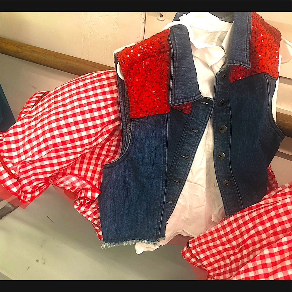 Red Checkered Cowgirl Costume! 🚜❣️ NWOT!